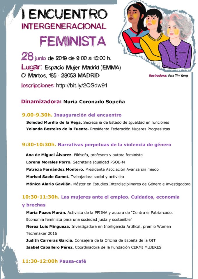 I Encuentro Intergeneracional Feminista Federación De Mujeres Progresistas